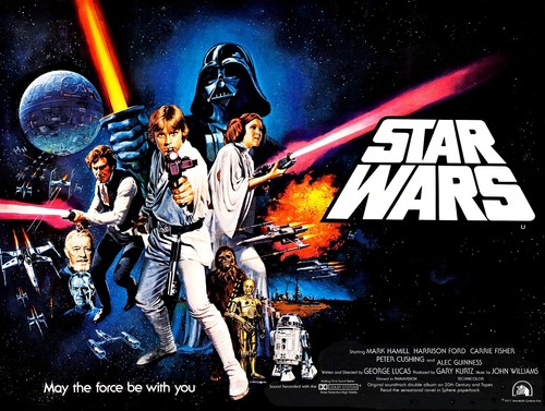 Star wars 1977 quad - star, poster