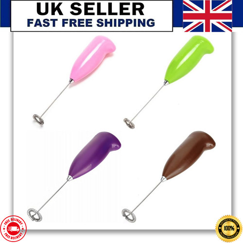 Handheld milk frother frothy - milk,