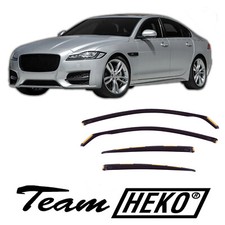 Wind Deflectors Fits Jaguar XF X260 2015-Up Saloon 4-Pcs Set Tinted Heko