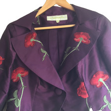 VTG Women' purple ,EMBROIDERED