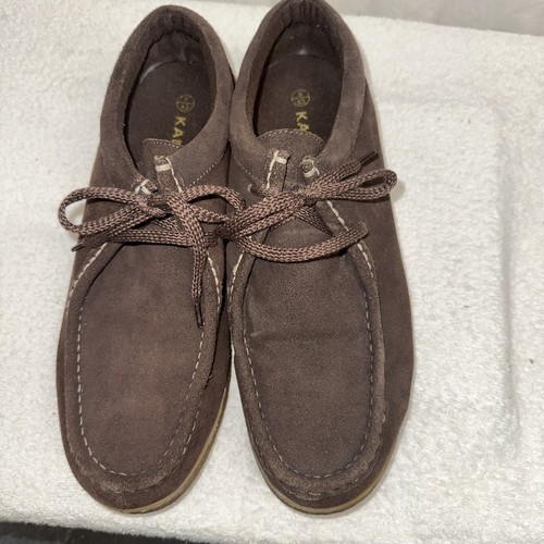 Kangol dark brown - brown, suede