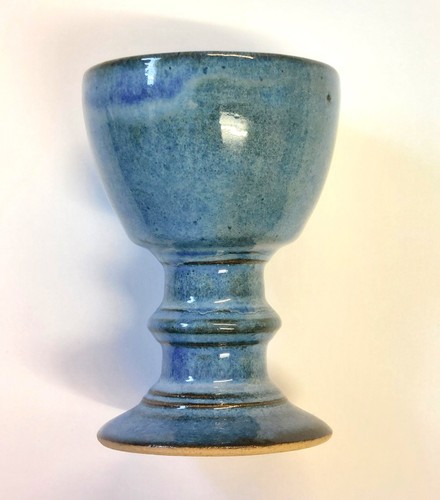 Ceramic goblet blue - ceramic, goblet.