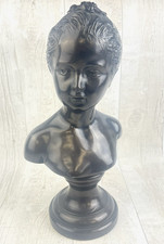 Bronze effect bust of young girl - 42cm