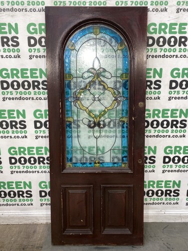 Stained glass front - front, door
