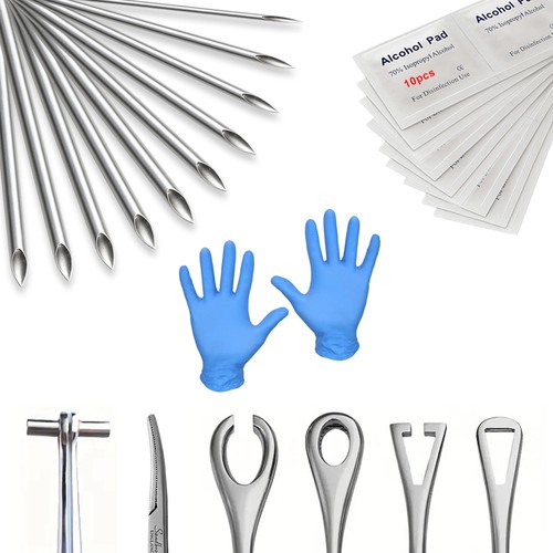 38pcs body piercing kit with - piercing,