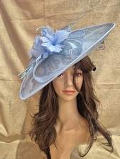 Pale Blue Fascinator On