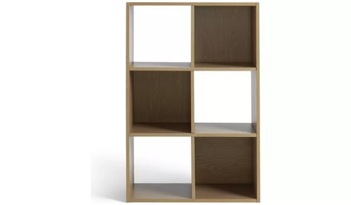 Cube storage unit oak effect - 6,