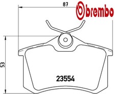 REAR BRAKE PAD SET DISC BRAKE