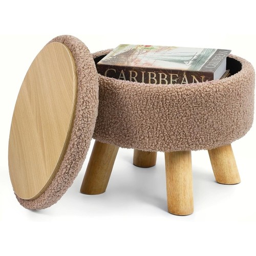 Small round ottoman with - round,