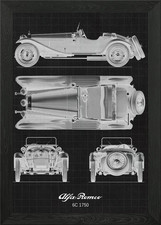 Alfa Romeo 6C 1750 Framed Wall