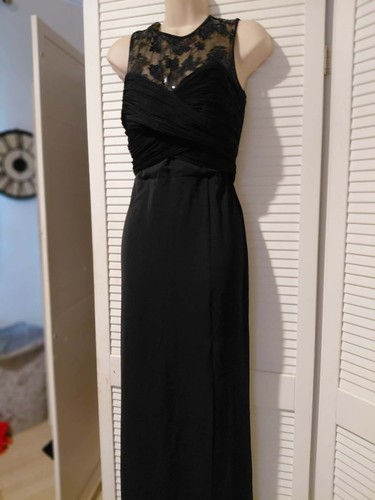 Black lace evening dress size