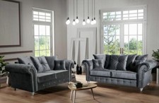 3&2 Seater Grey Sofa Zoey