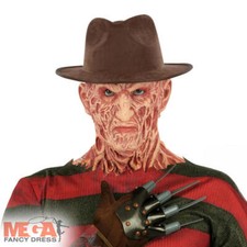 Officially Licensed Nightmare on Elm Street Freddy Krueger Fedora Halloween Hat 
