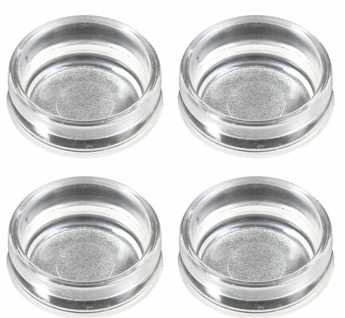 Small clear castor cups - small,