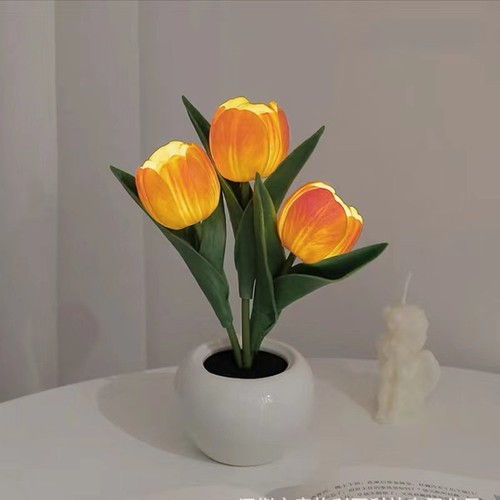 Led tulip night light - night,