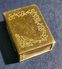 Vintage Brass Metal Matchbox