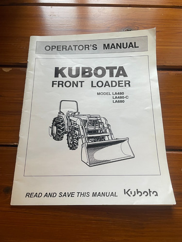 Kubota front loader - kubota, operator's