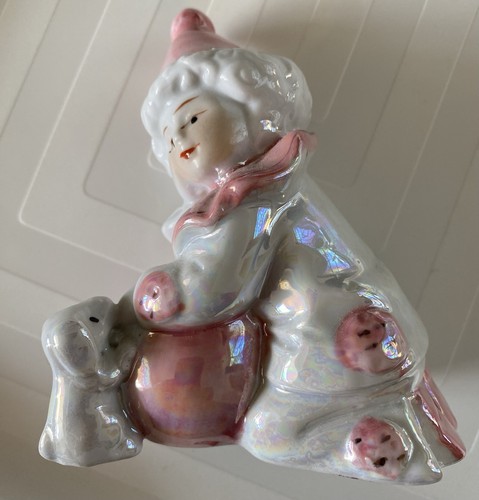 Pink and white iridescent - and,