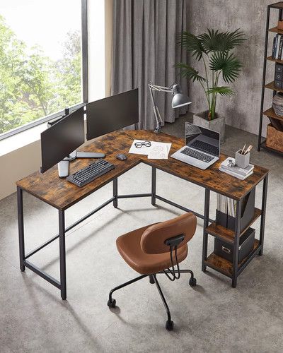 Computer desk shaped corner - desk,,