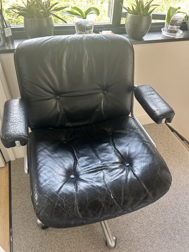 Giroflex swivel black - giroflex, leather