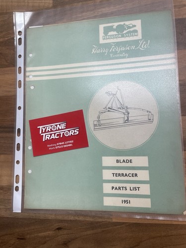 Ferguson blade terracer parts - blade,