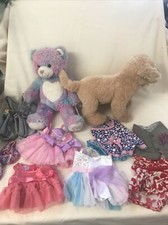 Official build a bear bundle 2x Plush 3x Pairs Shoes 6x Outfits BAB7 BB10C