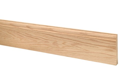 Solid oak skirting ovolo - oak,