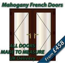 Mahogany upvc french doors - doors,