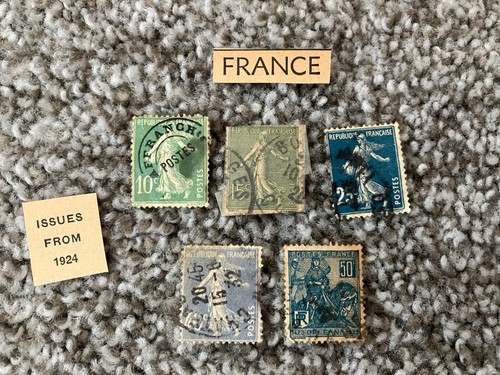 France stamps set - stamps, 5