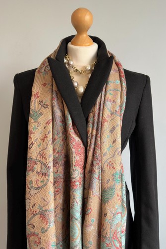 Tan brown scarf - brown, scarf,