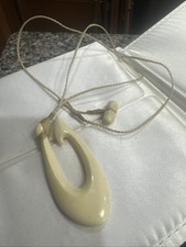 Mens Necklace Bone Maori Style Fish Hook Dagger Pendant Boys Gift Surfer Tribal