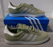 Adidas Gazelle - Tent Green/Grey Two/Cloud White - UK Size 10 - (JQ0391)