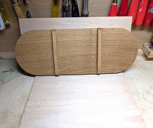 Handmade large oval wooden - oval,