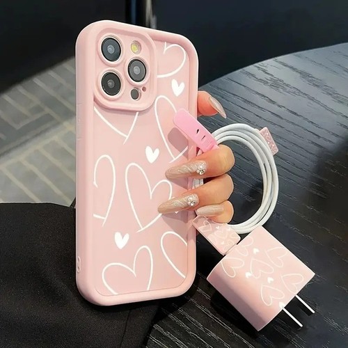 Pink heart shaped cute - pink,