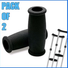 2x Soft Rubber Crutch Handle