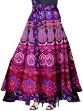 Woman Around Warp Skirt Purple