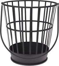 Large Steel Brazier Fire Pit Basket Garden Patio Heater Incinerator Carry Handle