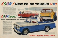 1957 Ford PRINT AD Truck F100