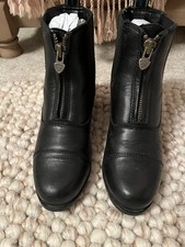 Ariat Black Heritage Zip Paddock Boots Size children’s UK 1 fab condition 