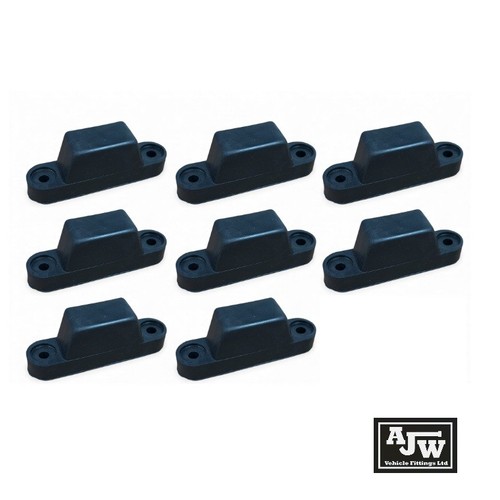 Rubber buffer top hat - rubber,