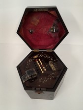 Lachenal 48 Key English Concertina Tudor Mode 1860- 1868 - Wood (14)