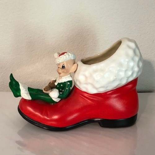 Vtg christmas elf pixie - pixie, w/