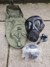 Italian M90 Gasmask Respirator with Haversack Filter & Straw Cap ( Gas Mask NBC 