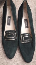Bally Green Suede Leather
