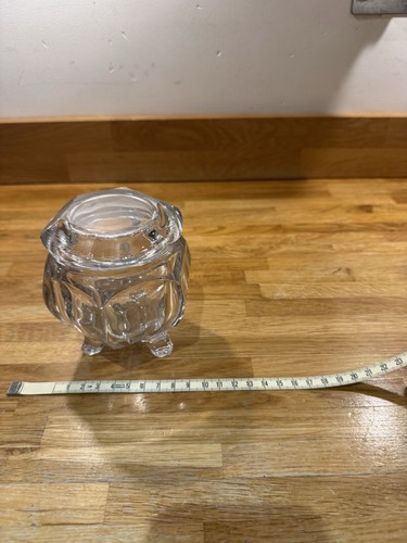 Clear faceted glass - clear,