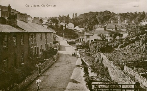 Old village colwyn wales - old,