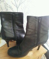 Florence and fred black 3 inch heeled boots size 6