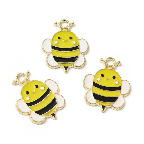 Enamel charms bee cute bumble - cute,