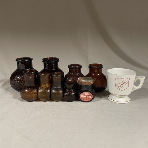 Vintage antique bovril glass - vintage,