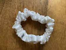 Slip 100% Pure Silk Hair Tie MIDI Scrunchie x 1 white Band New